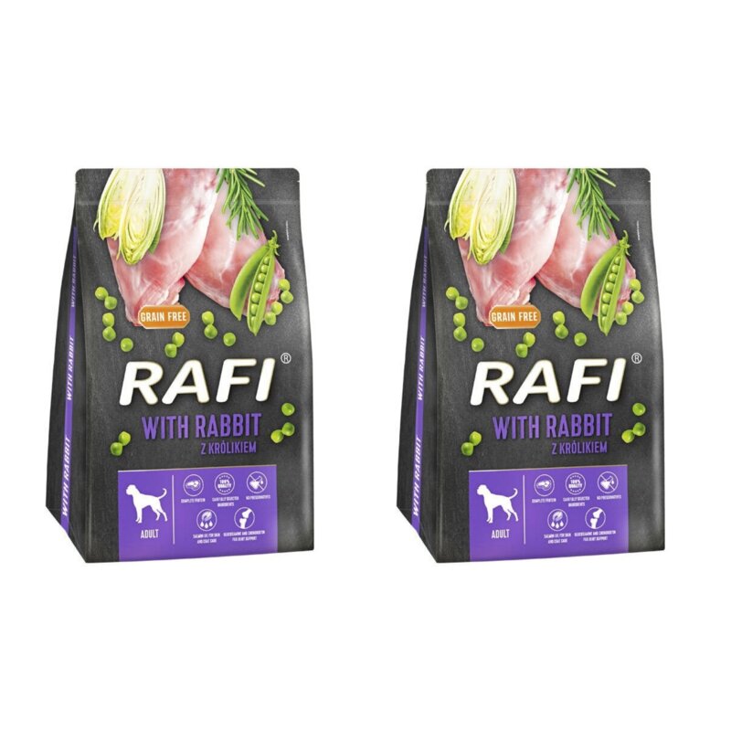 Karma dla psa RAFI z królikiem 2 x 3 kg