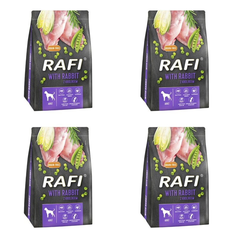 Karma dla psa RAFI z królikiem 4 x 3 kg
