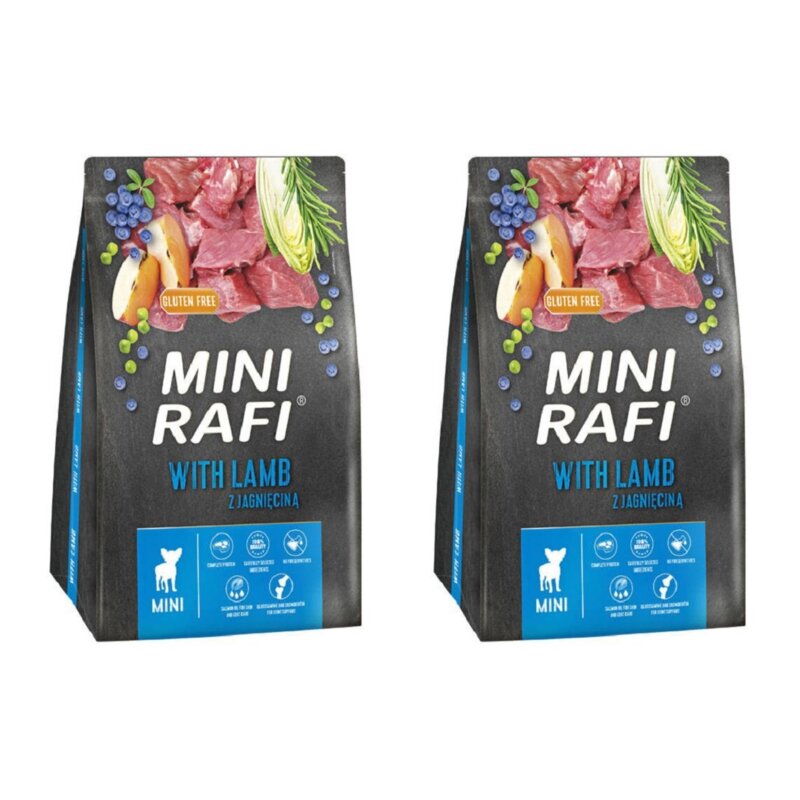 Karma dla psa RAFI Mini Jagnięcina 2 x 3 kg