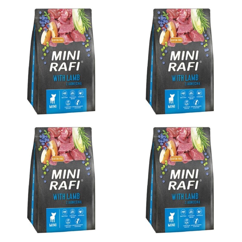 Karma dla psa RAFI Mini Jagnięcina 4 x 3 kg