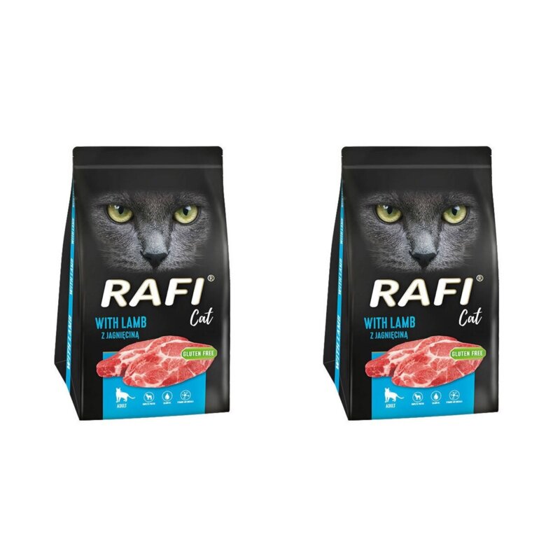 Karma dla kota RAFI Cat z Jagnięciną 2 x 1.5 kg