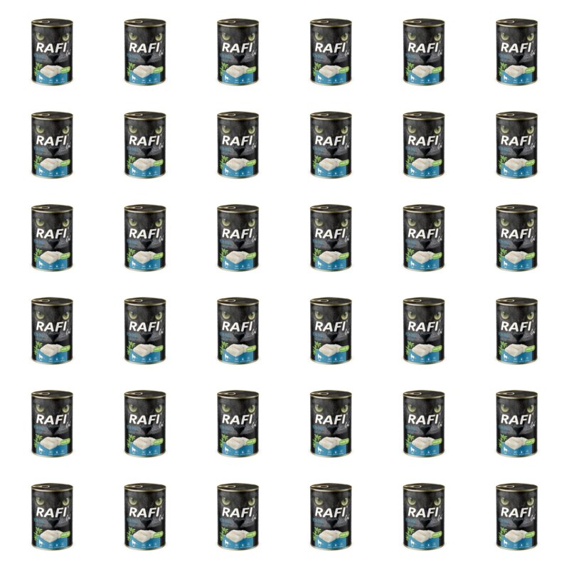 Karma dla kota RAFI Cat Adult z dorszem 36 x 400 g