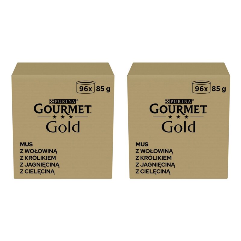 Karma dla kota GOURMET Gold Mus Mix smaków 192 x 85 g