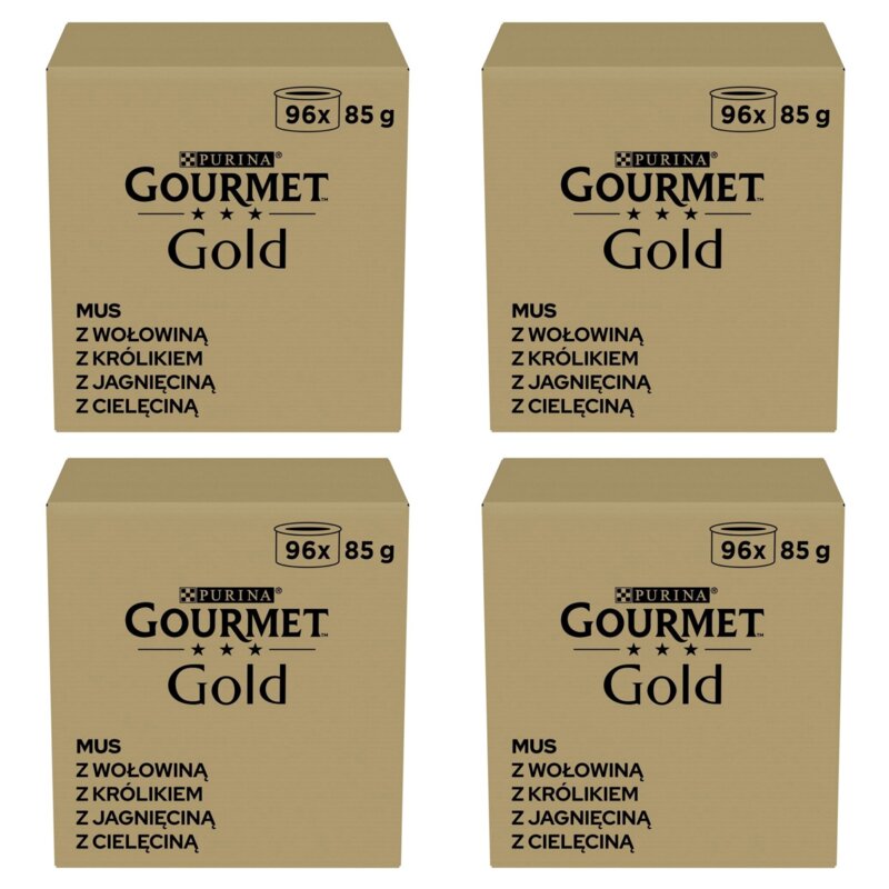 Karma dla kota GOURMET Gold Mus Mix smaków 384 x 85 g