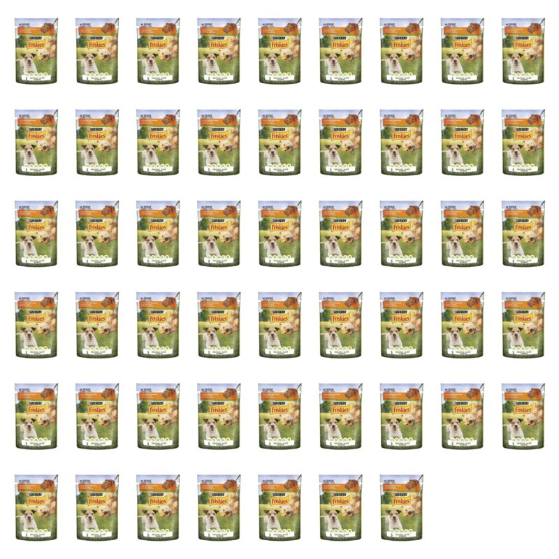 Karma dla psa FRISKIES Adult z kurczakiem i marchewką w sosie 52 x 85 g