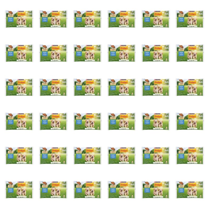 Karma dla psa FRISKIES Junior Kurczak z marchewką w sosie 144 x 85 g