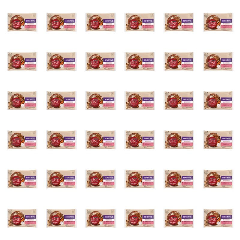 Karma dla psa PURINA ONE Adult Mini Dog Sensitive Łosoś z ryżem i marchewką 144 x 85 g