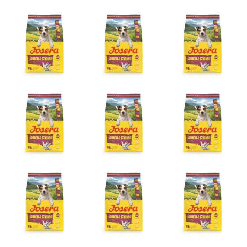 Karma dla psa JOSERA Mini Salmon & Chicken 9 x 3 kg