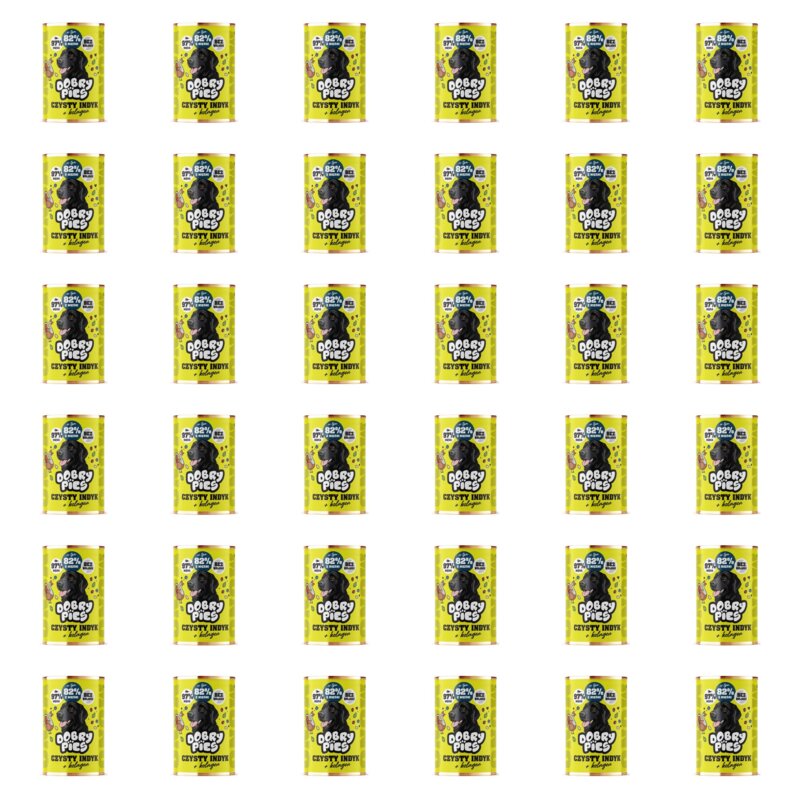 Karma dla psa DOBRY PIES Monoproteinowa z kolagenem Indyk 36 x 400 g