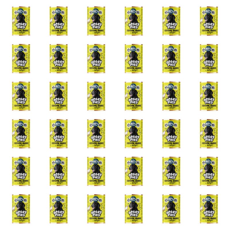 Karma dla psa DOBRY PIES Monoproteinowa z kolagenem Jagnięcina 36 x 400 g