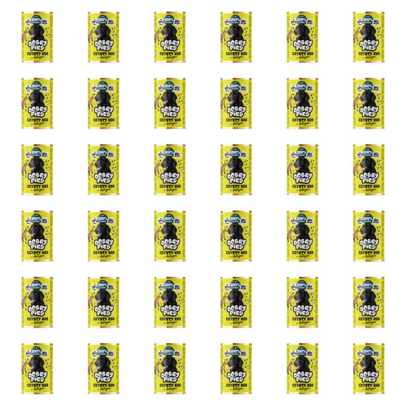 Karma dla psa DOBRY PIES Monoproteinowa z kolagenem Konina 36 x 400 g