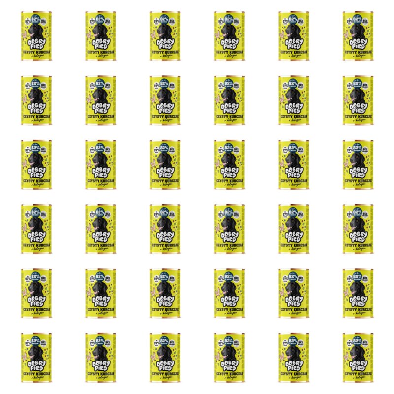 Karma dla psa DOBRY PIES Monoproteinowa z kolagenem Kurczak 36 x 400 g