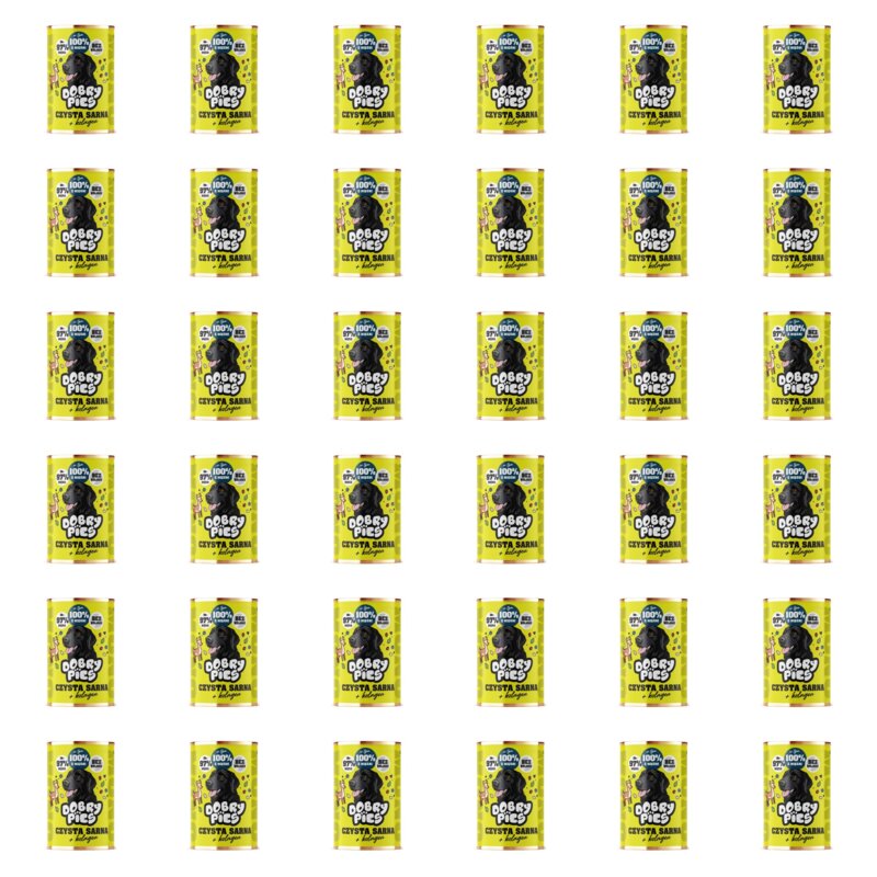 Karma dla psa DOBRY PIES Monoproteinowa z kolagenem Sarnina 36 x 400 g