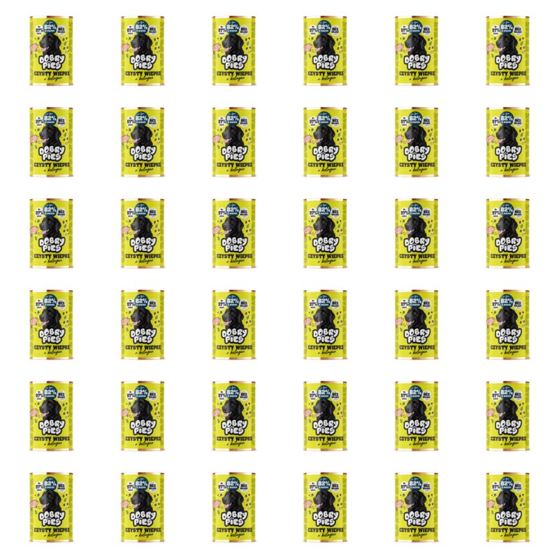 Karma dla psa DOBRY PIES Monoproteinowa z kolagenem Wieprzowina 36 x 400 g