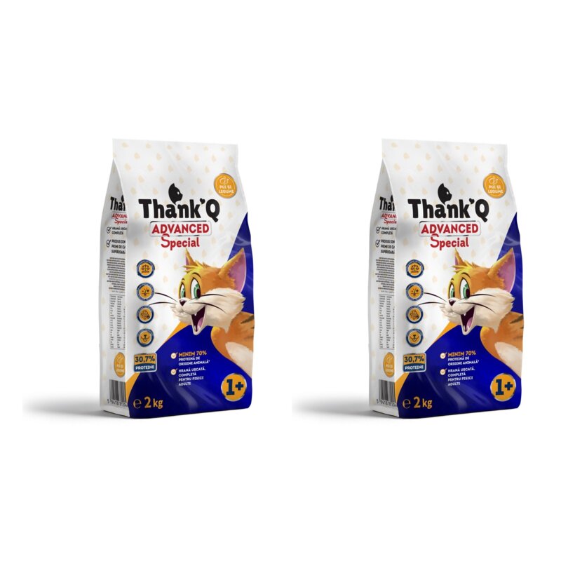Karma dla kota THANK'Q Cat Advanced Special Kurczak z warzywami 2 x 2 kg