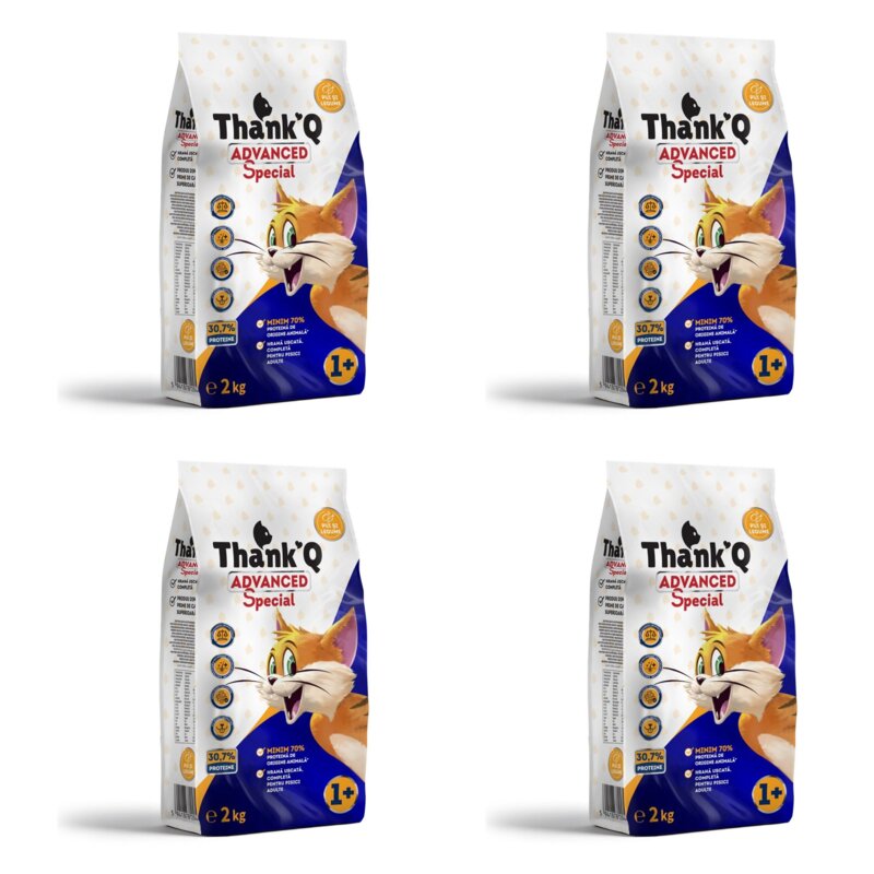 Karma dla kota THANK'Q Cat Advanced Special Kurczak z warzywami 4 x 2 kg
