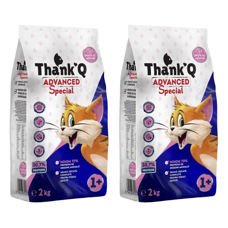 Karma dla kota THANK'Q Cat Advanced Special Ryba z warzywami 2 x 2 kg