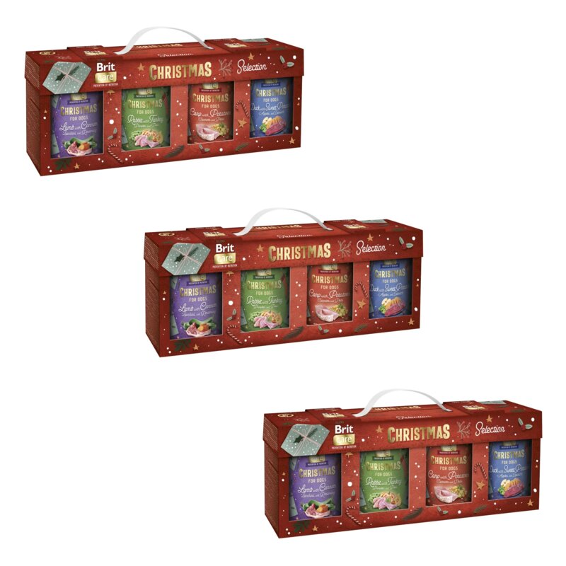 Przysmak dla psa BRIT CARE Dog Christmas Multipack 12 x 400 g