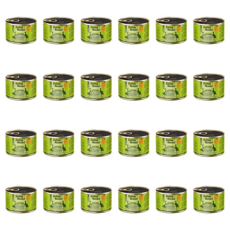Karma dla kota DOLINA NOTECI Superfood Gęś z perliczką i rokitnikiem 24 x 185 g