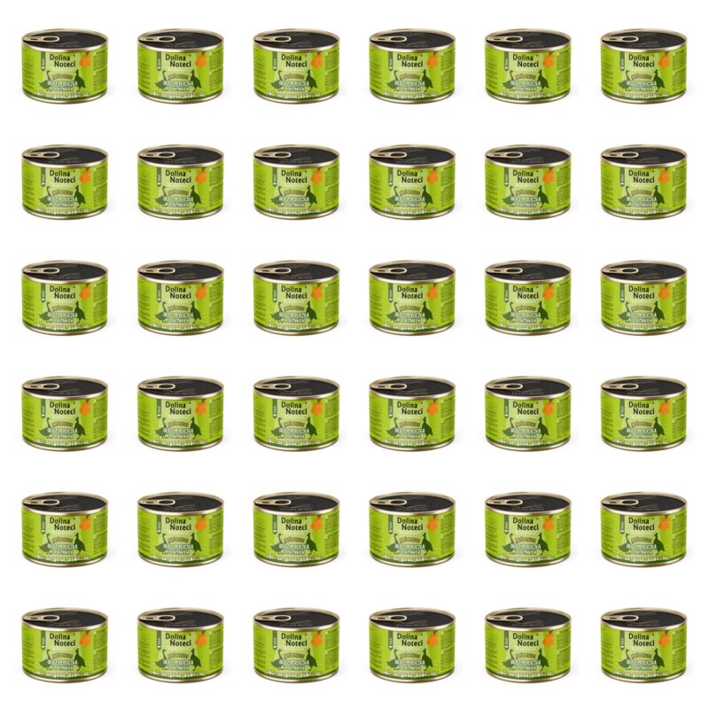 Karma dla kota DOLINA NOTECI Superfood Gęś z perliczką i rokitnikiem 36 x 185 g