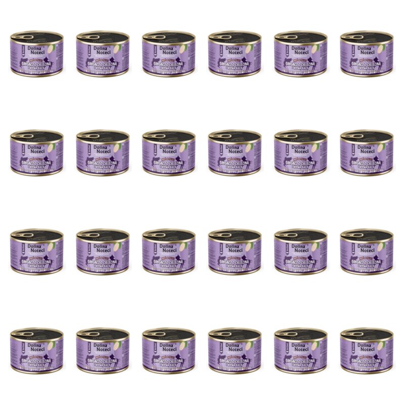 Karma dla kota DOLINA NOTECI Superfood Sandacz z cielęciną i morwą białą 24 x 185 g
