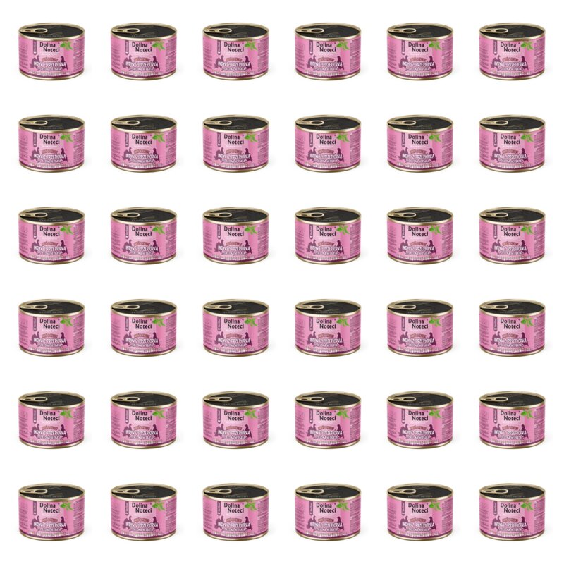 Karma dla kota DOLINA NOTECI Superfood Sterilised Indyk z przepiórką i zieloną herbatą 36 x 185 g