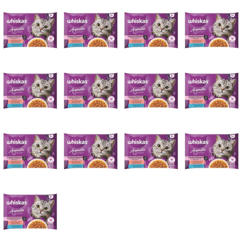 Karma dla kota WHISKAS Aromatyczna Mieszanka (52 x 85 g)