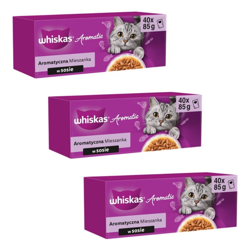 Karma dla kota WHISKAS Aromatyczna Mieszanka (120 x 85 g)