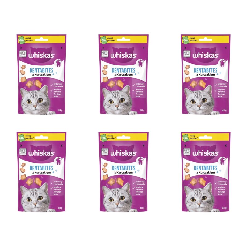 Przysmak dla kota WHISKAS Dentabites 6 x 40 g