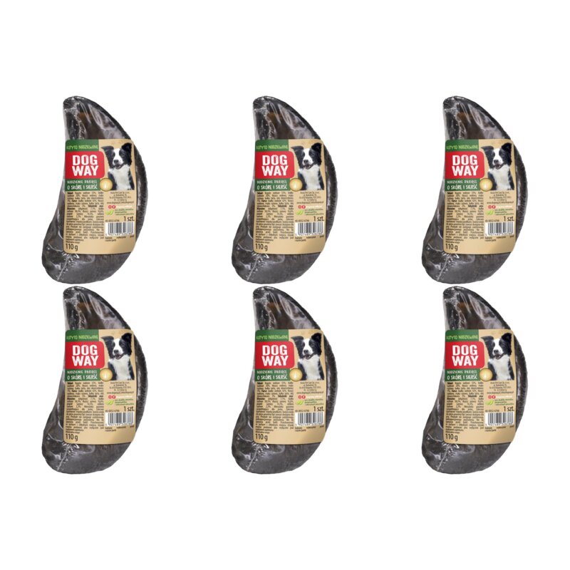 Przysmak dla psa DOGWAY Kopyto z nadzieniem Skóra i sierść 6 x 110 g