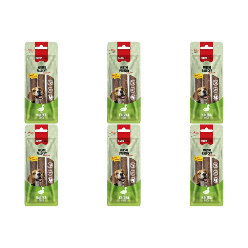 Przysmak dla psa BUBA BUBAlicious Paluchy monoproteinowe Kaczka 6 x 90 g
