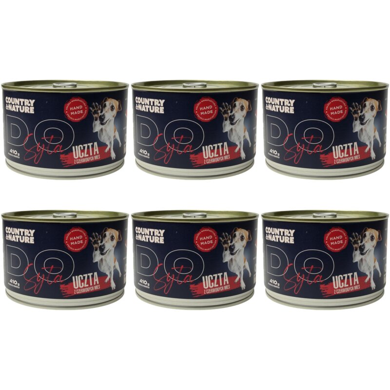 Karma dla psa COUNTRY & NATURE Do syta Uczta z czerwonych mięs 6 x 410 g