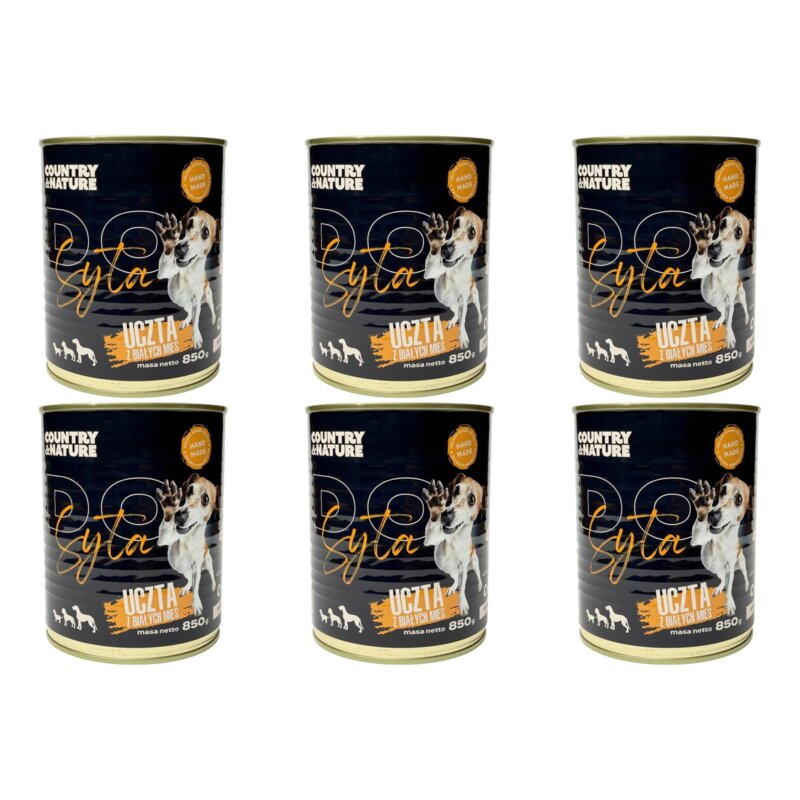 Karma dla psa COUNTRY & NATURE Do syta Uczta z białych mięs 6 x 850 g