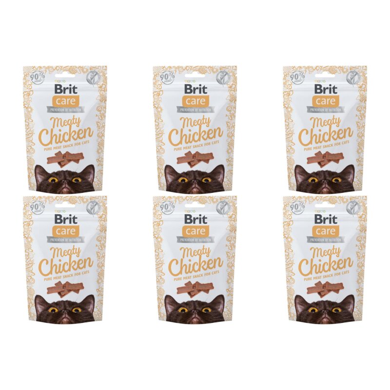 Przysmak dla kota BRIT CARE Snack Meaty Kurczak 6 x 50 g