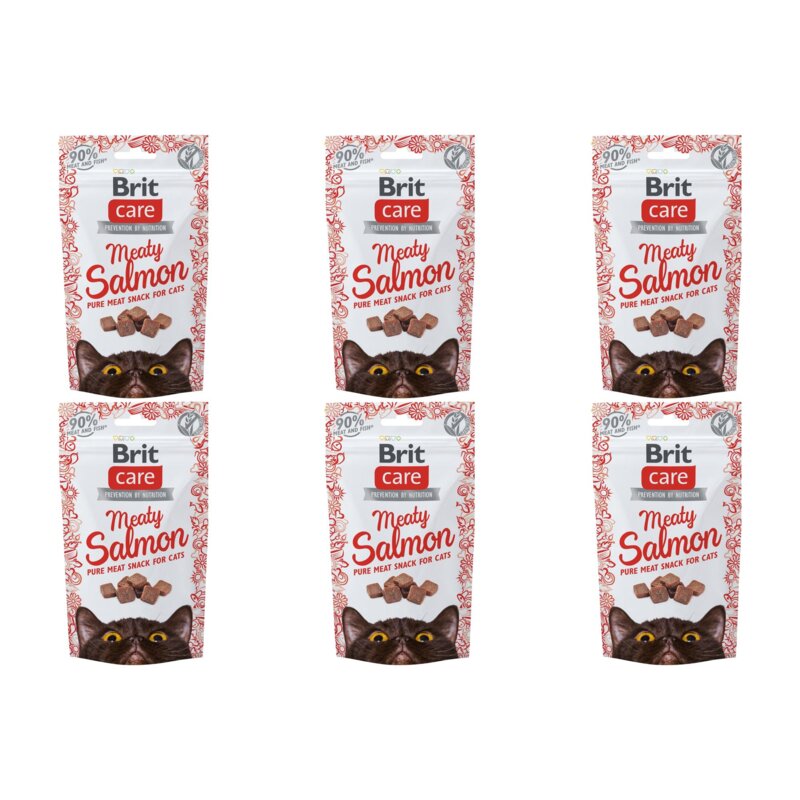 Przysmak dla kota BRIT CARE Snack Meaty Łosoś 6 x 50 g