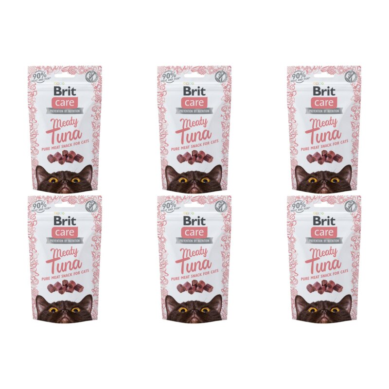 Przysmak dla kota BRIT CARE Snack Meaty Tuńczyk 6 x 50 g