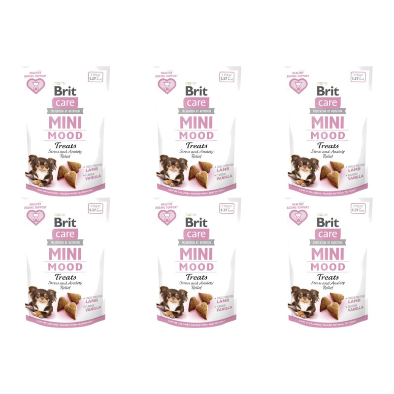 Przysmak dla psa BRIT CARE Mini Treats Mood 6 x 50 g