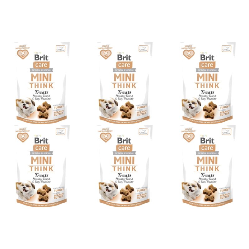 Przysmak dla psa BRIT CARE Mini Treats Think 6 x 50 g