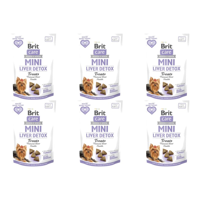 Przysmak dla psa BRIT CARE Mini Treats Liver Detox 6 x 50 g