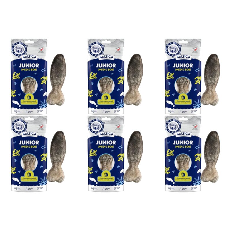 Przysmak dla psa BALTICA Junior Omega-3 Kość z dorszem 6 x 60 g