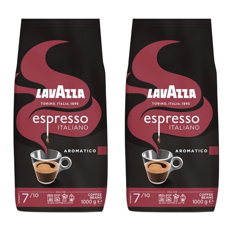 Kawa ziarnista LAVAZZA Espresso Italiano Aromatico Arabica 2 x 1 kg