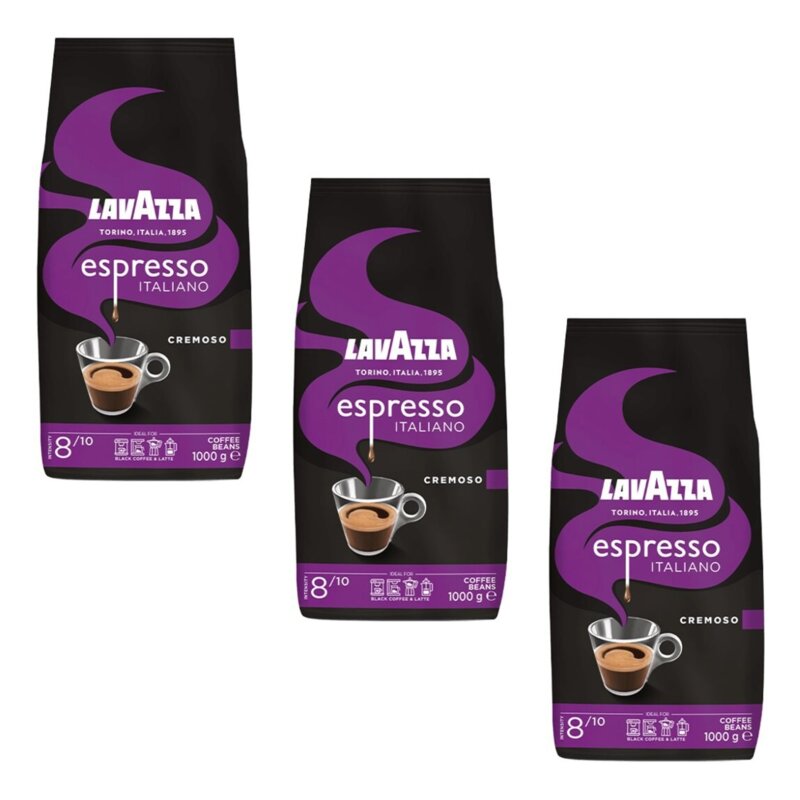 Kawa ziarnista LAVAZZA Espresso Italiano Cremoso 3 x 1 kg