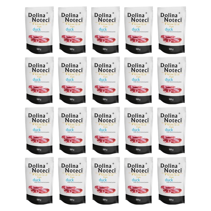 Karma dla psa DOLINA NOTECI Premium Pure bogata w kaczkę 20 x 500 g