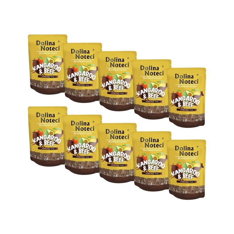 Karma dla psa DOLINA NOTECI Superfood z kangurem i wołowiną 10 x 300 g