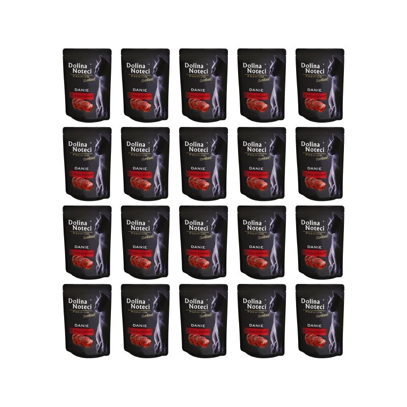 Karma dla kota DOLINA NOTECI Premium Sterilised Danie z wołowiny 20 x 85 g