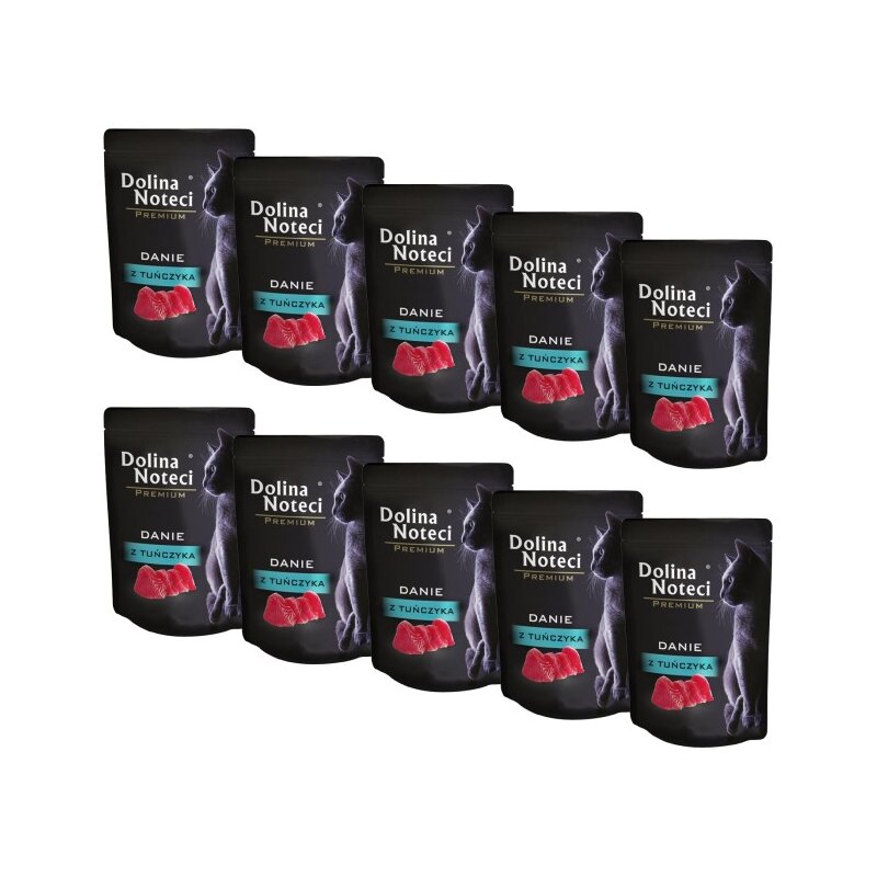 Karma dla kota DOLINA NOTECI Premium Danie z tuńczyka 10 x 85 g