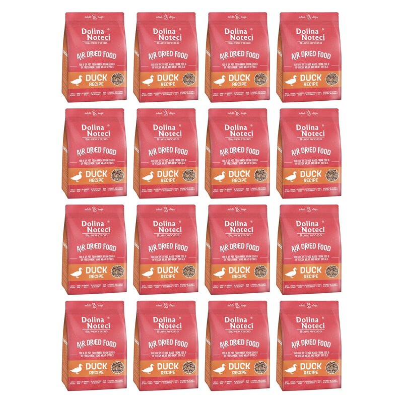 Karma dla psa suszona DOLINA NOTECI Superfood Danie z kaczki 16 x 1 kg