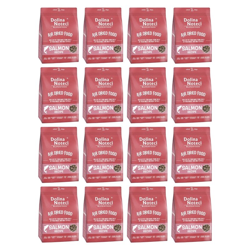 Karma dla psa suszona DOLINA NOTECI Superfood Danie z łososia 16 x 1 kg