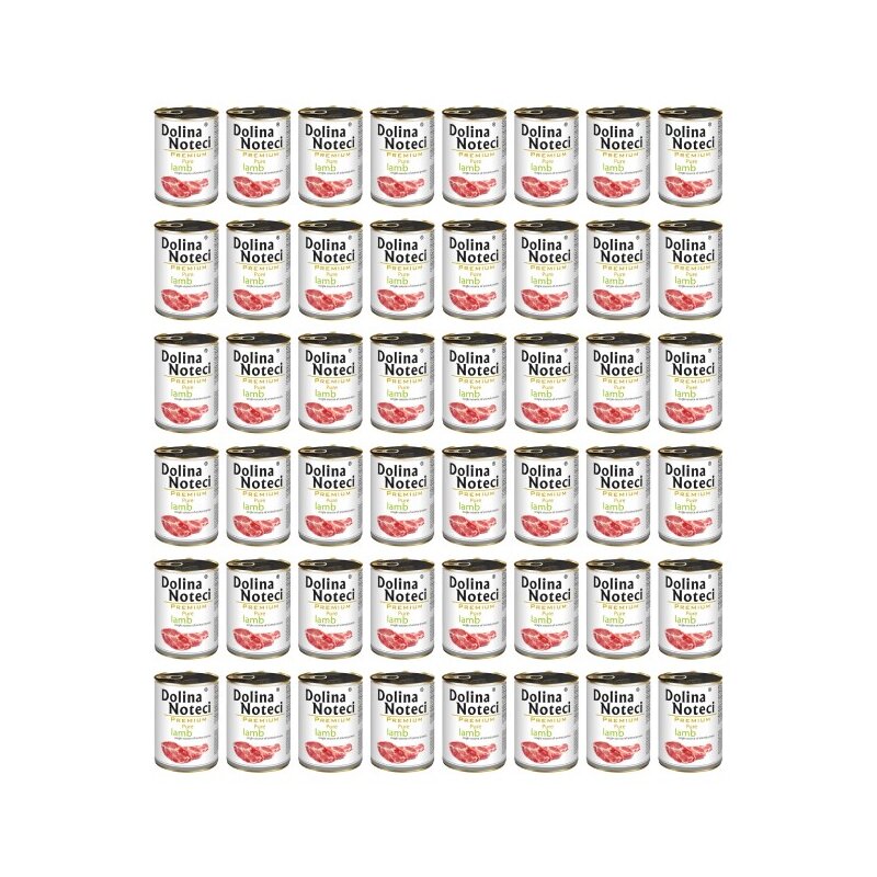 Karma dla psa DOLINA NOTECI Premium Pure bogata w jagnięcinę 48 x 400 g