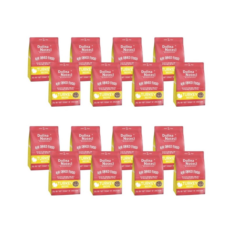 Karma dla psa suszona DOLINA NOTECI Superfood Danie z indyka 16 x 1 kg